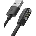 SKYCELL USB Magnetic Charging Cable Compatible for BoAt Xtend/Xtend Pro/Storm/Storm 1.3" Curved Display/Xplorer/Wave Connect/Wave Beat/Wave Fit/Wave Style Smartwatches - Black