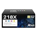 218X Toner Cartridges 4 Pack High Yield for HP W2180X 218A 3301fdw 3201dw