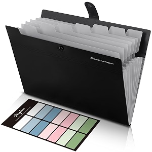 skydue accordion file organizer file folders