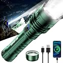 SKYFIRE Rechargeable Flashlight with Ignition Lens, 2000LM, Camping & Home