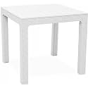 SkyGlamour Supreme Summit Plastic Table|4 Seater Plastic Square Table for Home, Office, Garden| Indoor/Outdoor Use(Color: White)