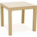 SkyGlamour Supreme Summit Table | Plastic Table for Home, Indoor/Outdoor Use |Color: Cane