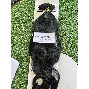 skyhair 6 pieces 13 clips set curlywavy premium matte finsih hair extensions  instant volume and length clip in volumizer for women and girls  24 inches black 1b
