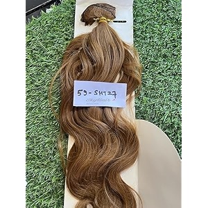 skyhair 6 pieces 13 clips set curlywavy matte blonde premium hair extensions  instant volume and length clip in volumizer for women and girls  hair length 24 inches 2 extra clips free