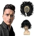 SkyHair 10x7 SUPER MONO Hair Patch for Men, 100% Human Hair Wig, Durable Men's Hair Toupee Can Be Installed with Hair Patch Clips, Glue or Tape, Natural Brown