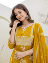 Skylee Embroidered Embellished Kurta TrouserPant Dupatta