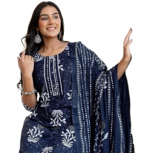 SKYLEE Rayon Chikankari Embroidery Anarkali Kurta Set