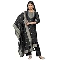SKYLEE Rayon Chikankari Embroidery Anarkali Kurta Set