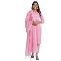 SKYLEE Rayon Chikankari Embroidery Anarkali Kurta Set
