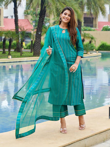 Skylee Women Kurta Palazzo Dupatta Set