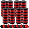 Skylety 100 Pcs Wooden Checkers Pieces 1.06 Inch, Red,Black