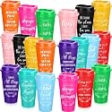 Skylety 20 Pack Christian Gifts Bulk 16oz Bible Verse Tumbler with Lids