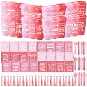 Skylety 24 Set/96 Pcs Team Appreciation Gift Set Inspirational Employee Appreciation Gift Bulk 16 oz Coffee Cups with Team Notebook Pen Keychains for Staff Teacher (Pink Color)