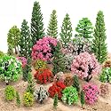 Skylety 35 Pcs Miniature Model Trees,Multicolor,Fairy Garden Tree