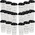 Skylety 40 Pack Christian Gifts Bulk 16oz Bible Verse Tumbler with Lids