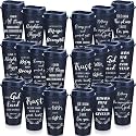 Skylety 40 Pack Christian Gifts Bulk 16oz Bible Verse Tumbler with Lids