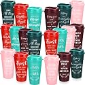 Skylety 40 Pack Christian Gifts Bulk 16oz Bible Verse Tumbler with Lids