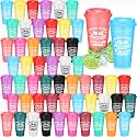 Skylety 48 Pcs Thank You Gifts Tumblers,16 Oz Plastic Cups, Classic Colors