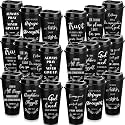 Skylety 60 Pack Christian Gifts Bulk 16oz Bible Verse Tumbler with Lids
