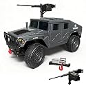 1/16 RC Truck, 4WD Military Off-Road RC Hummer with Winch &amp; Machine Gun