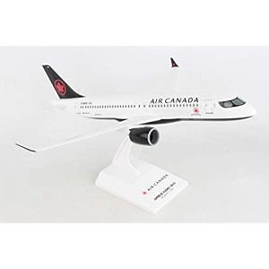 sky marks air canada airbus a220-300 1100 scale model  officially licensed snap-fit collectible with display stand for ages 14