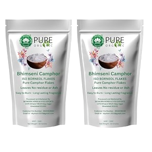 original bhimseni camphor kapoor purifying amp pleasant fragrance for pooja hawan air freshener organic camphor for diffuse electric burner diffuser 50 gram - pack of 2