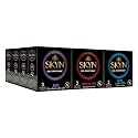 Skyn Multi Pack Non Latex Condoms for Men (Elite -12 count, Intensefeel - 12 Count, Extralube- 12 Count) - Pack of 36 count | Feel Everything | Latex Free