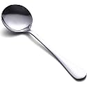 Skyrich Soup Spoons Piece Premium Stainless Steel Spoons Round Spoons, Heavy-Weight Soup Spoons Spoon Set Flatware Set of 6