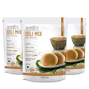 skyroots jowar idli mix pack of 3 300g each  naturally gluten-free high in protein amp fiber easy to make healthy breakfast option