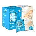 SKYROOTS Millet Wafer Biscuit - Vanilla | Healthy & Crunchy Snack | Naturally Gluten-Free | High Protein | Made with Jowar & Bajra Millets | No Maida, No Preservatives | 420g