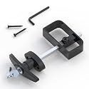 SKYSEN Shed Door Lock Latch, Shed Door T Handle Lock, 5-1/2" Steam- 2 Keys- Shed Door Hardware- Black(Shed Lock-1)