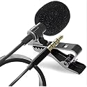 skysia® 3.5mm Lapel Microphone for Video Recording | Collar Mic for All | Wired Mini Mic for YouTube, Reels, Interviews | Small Mike for Android, DSLR, iOS Black (Pack of 1)