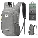 SKYSPER 10L Hiking Backpack, Foldable & Packable Lightweight Daypack for Travel, Collapsible Small Compact Hiking Backpack for Women & Men, Gray