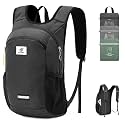 SKYSPER 10L Hiking Backpack, Foldable &amp; Packable Lightweight Daypack for Travel, Collapsible Small Compact Hiking Backpack for Women &amp; Men, Black