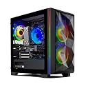 Skytech Gaming Chronos Mini Gaming PC Desktop – AMD Ryzen 5 3600 3.6 GHz, NVIDIA RTX 3050, 500GB NVME SSD, 16GB DDR4 RAM 3200, 600W Gold PSU, Wi-Fi, Windows 11 Home 64-bit