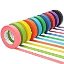 skytogether Colored Masking Tape, 1 Inch Wide x 60 Yards, 10 Rolls