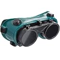 SKYWATER Welding Goggles with Flip-up Lenses, Dark Green, Free Size