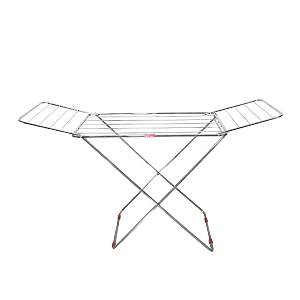 skywave luxury stainless steel foldable cloth dryer stand double rack cloth stands for drying clothes steel