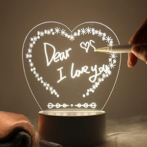 note board creative led night light usb message board holiday light with pen gift for children girlfriend decoration night lamp