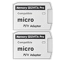 SD2Vita PS Vita Memory Card Adapter, MicroSD Memory Card Adapter - 2 Pack