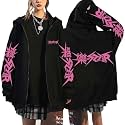 SKZ Zip Up Hoodie Women Felix Hyunjin Bangchan Y2K Fall Oversize Sweatshirt
