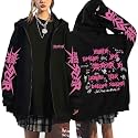 SKZ Zip Up Hoodie Women Felix Hyunjin Bangchan Y2K Fall Oversize Sweatshirt