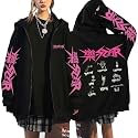 SKZ Zip Up Hoodie Women Felix Hyunjin Bangchan Y2K Fall Oversize Sweatshirt