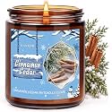 slashome Christmas Candle Cinnamon Cedar Scented, 7 oz Soy Wax Winter Gift