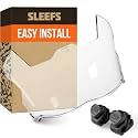 SLEEFS Clear Football Visor for Helmet - Professional Football Visor - Face &amp; Eye Shield - Fits Youth &amp; Adult Helmets - Includes Quick Visor Clips for Easy Installation