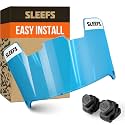 SLEEFS Clear Football Visor for Helmet - Professional Football Visor - Face &amp; Eye Shield - Fits Youth &amp; Adult Helmets - Includes Quick Visor Clips for Easy Installation