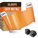 SLEEFS Clear Football Visor for Helmet - Professional Football Visor - Face &amp; Eye Shield - Fits Youth &amp; Adult Helmets - Includes Quick Visor Clips for Easy Installation