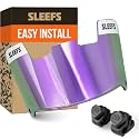 SLEEFS Clear Football Visor for Helmet - Professional Football Visor - Face &amp; Eye Shield - Fits Youth &amp; Adult Helmets - Includes Quick Visor Clips for Easy Installation