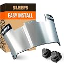 SLEEFS Clear Football Visor for Helmet - Professional Football Visor - Face & Eye Shield - Fits Youth & Adult Helmets - Includes Quick Visor Clips for Easy Installation