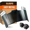 SLEEFS Clear Football Visor for Helmet - Professional Football Visor - Face &amp; Eye Shield - Fits Youth &amp; Adult Helmets - Includes Quick Visor Clips for Easy Installation